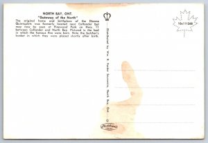 Quints Birthplace, North Bay, Ontario, Canada, Chrome Postcard