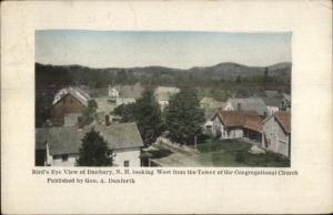 Danbury NH Birdseye View c1910 Postcard