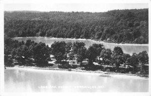 RPPC LONE OAK RESORT VERSAILLES MISSOURI REAL PHOTO POSTCARD 1954