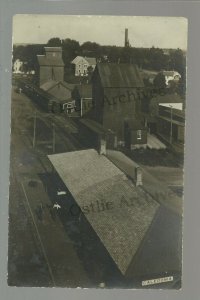 Caledonia MINNESOTA RPPC c1910 DEPOT TRAIN STATION nr Spring Grove Hokah