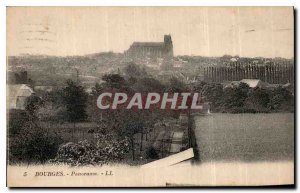 Postcard Bourges Old Panorama