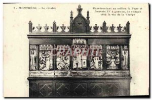 Old Postcard Montreal Altarpiece Representative amidst the pope and Anseric I...