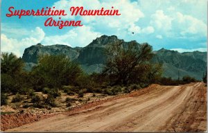 Superstition Mountain Arizona AZ Mesa Mountains VTG Postcard UNP Petley Unused 