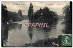 Old Postcard Paris Bois De Boulogne upper lake