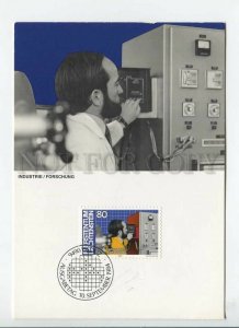 450320 Liechtenstein 1984 First Day maximum card industry profession researcher