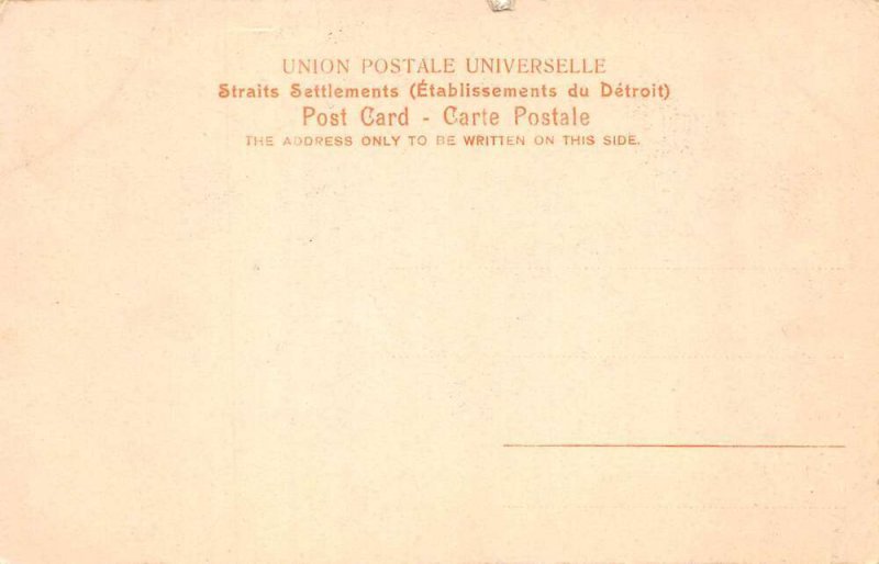 Singapore Native Village Street Scene Vintage Postcard AA69860