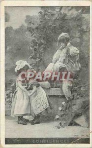 Old Postcard Confessions PW Paris Children Violin