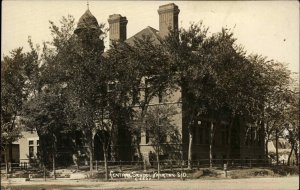 Yankton SD South Dakota Central School c1910 Real Photo Postcard