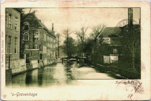 Netherlands Den Haag The Hague Kanongieterij Vintage Postcard C070