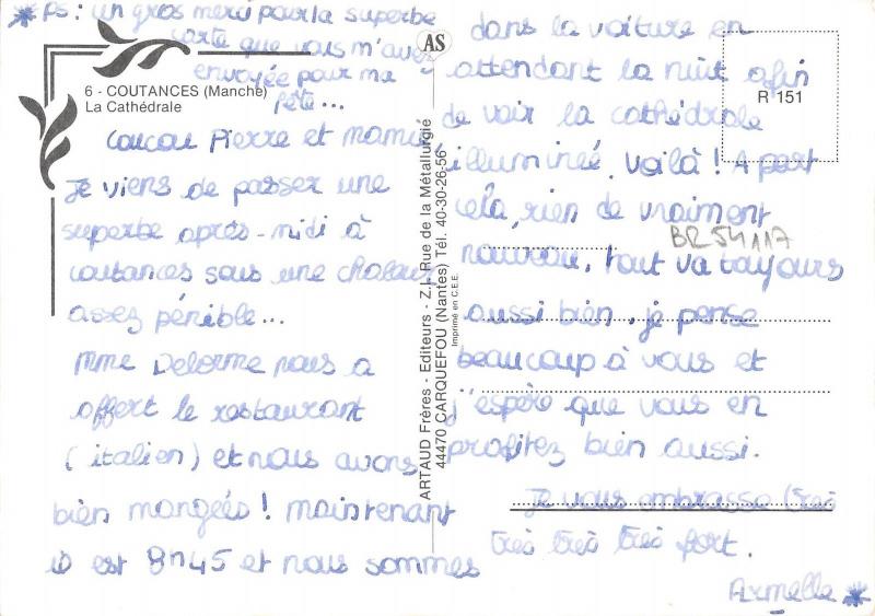 BR54117 Coutances la cathedrale france