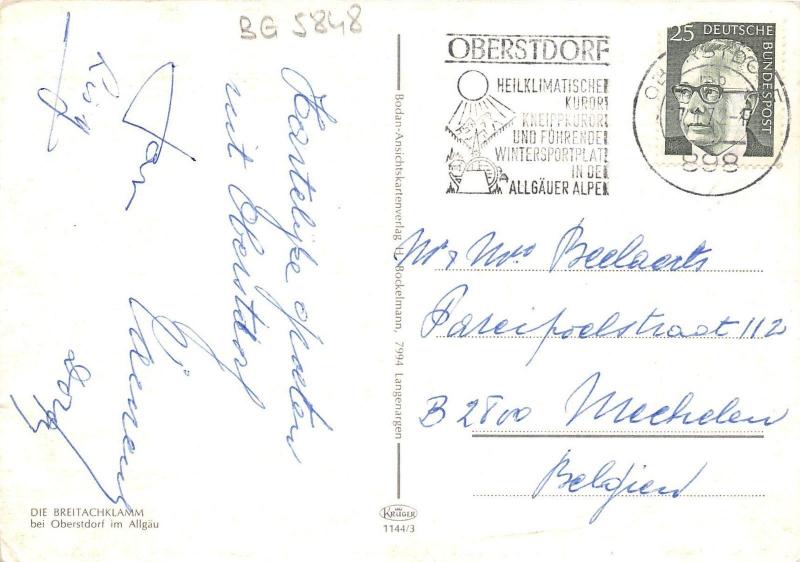 BG5848 die breitachklamm bei oberstdorf im allgau  germany