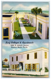 1950 Surf Cottages And Apartments Exterior Daytona Beach Florida Posted Postcard