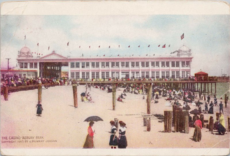 The Casino Asbury Park NJ New Jersey J. Murray Jordan Postcard G28