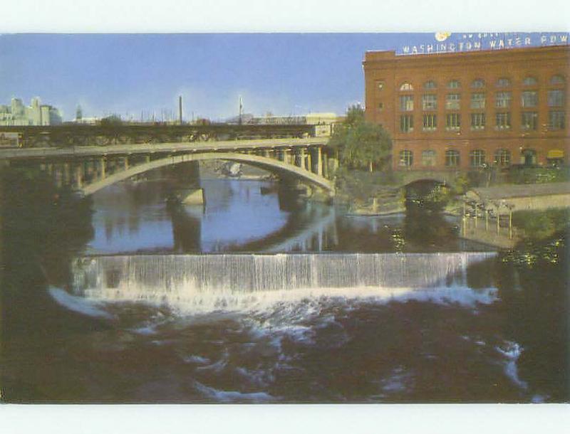 Unused Pre-1980 BRIDGE SCENE Spokane Washington WA HQ9477