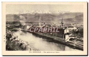 Old Postcard Grenoble Vue Generale And & # 39Isere