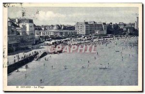 Old Postcard Dinard The PLage