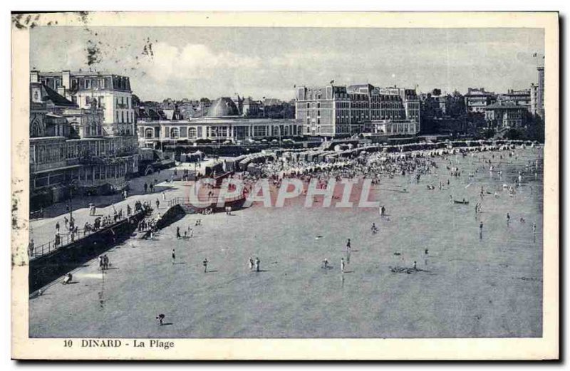 Old Postcard Dinard The PLage