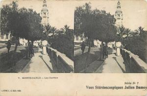 Lot 27 early stereo views all MONACO Casino Monte Carlo stereographic views 