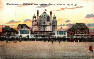 New Jersey Atlantic City Marlborough-Blenheim Seen From The Beach 1910