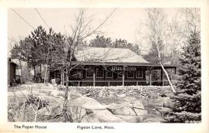 Pigeon Cove Massachusetts Paper House Real Photo Antique Postcard K58628