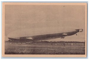 Germany Postcard Sachsen Airship Dirigible c1940's Unposted Vintage
