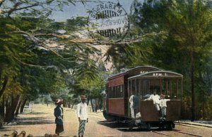 indonesia, BORNEO BALIKPAPAN, Tram BPM 2 Street Car (1928) Postcard