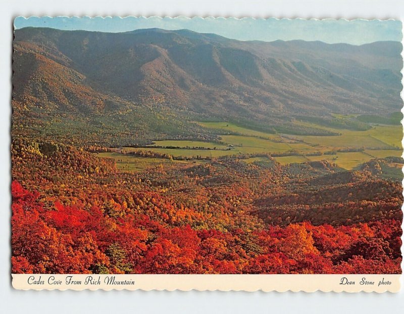 Postcard Cades Cove From Rich Mountain, Great Smoky Mountains Nat'l Park, TN