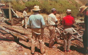 Red River New Mexico Oroferno Mine, Men, 1975 Chrome Postcard Used