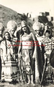 Mexico, RPPC, Group of People in Ethnic Costume, Yasez Photo No 3