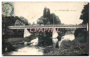 Old Postcard Champigny Bridge