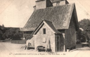 Wales England, Carisbrooke Castle Isle of Wight The Well House, Vintage Postcard