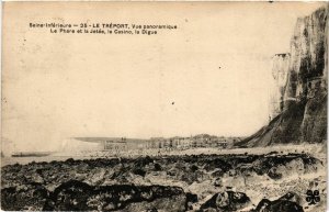 CPA Le TRÉPORT-Vue panoramique Le Phare et la Jetée le Casino (348211)