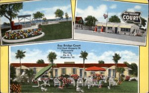 Pensacola Florida FL Motel 1930s-50s Postcard