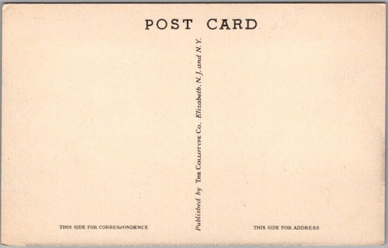 Haddonfield, New Jersey Postcard "FIRE HOUSE" Fire Station / Street