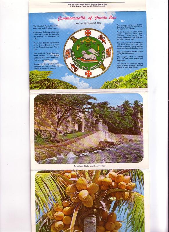 Souvenir Folder, 14Views, Greetings From Puerto Rico, 1968 Dexter Press