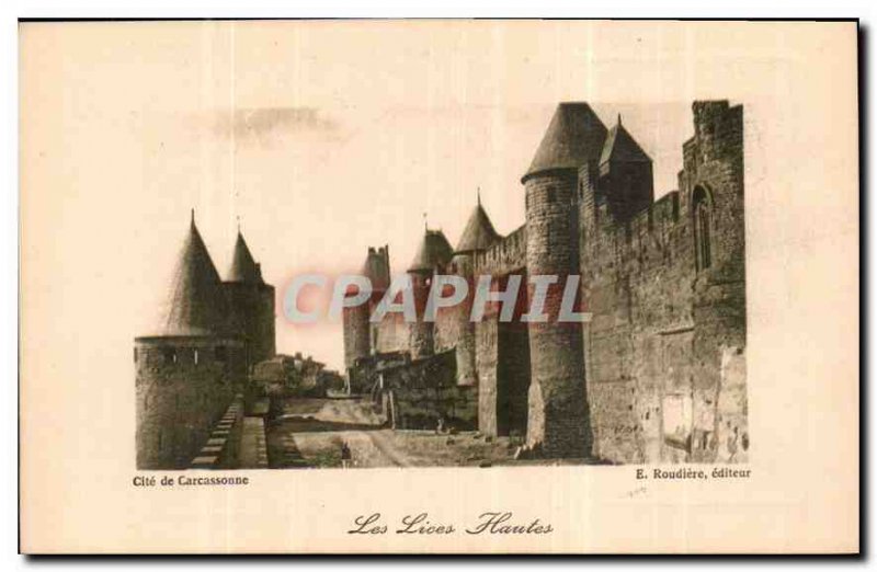 Postcard Old Cite Carcassonne Strings High