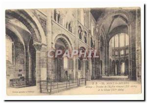 Le Mont Saint Michel abbey Old Postcard spans the & # 39eglise Tomane (11th) ...