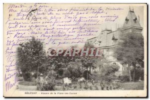 Postcard Belfort Old Square of Schools Place