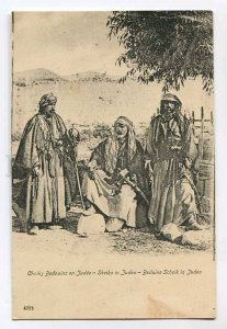 287052 ISRAEL Bedouins Scheiks in Judea Vintage postcard