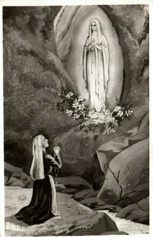 Lourdes France Apparition Of Holy Virgin To Bernadette Soubirous ...