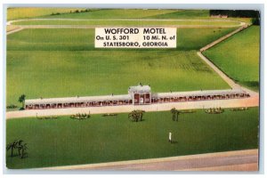 c1940s New Mofford Motel Stately Statesboro Georgia GA Unposted Vintage Postcard