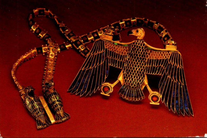 Egypt Cairo Egyptian Museum Necklace With Vulture Pendant Reign Of Tutankhamun