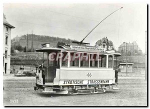 Postcard Modern tram-museum verein zuerich Staedtische Strassenbahn Zuerich E...