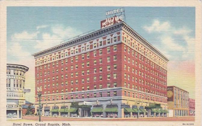 Michigan Grand Rapids Hotel Rowe Curteich