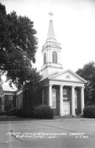 Geneseo Illinois First Congregational Church Real Photo Antique Postcard K79585