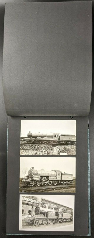 Vintage Album of RP Postcards, All Steam Locomotives, c 1950's. No 2