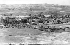 Ten Sleep Valley Wyoming Birdseye View Real Photo Antique Postcard K57585