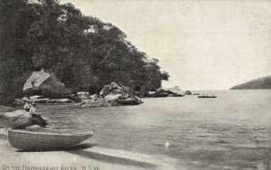 australia, NSW, On the Hawkesbury River (1910s) Postcard