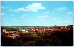 Postcard - The Skyline, looking east - Moline, Illinois