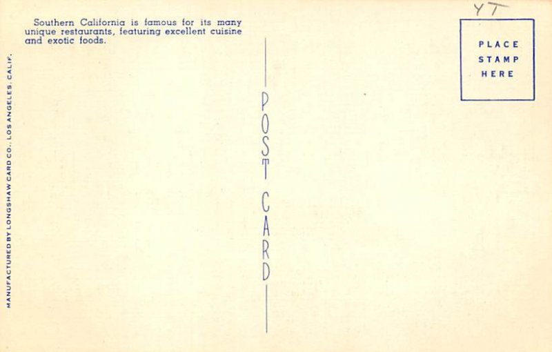 Brown Derby Restaurant Los Angeles CA